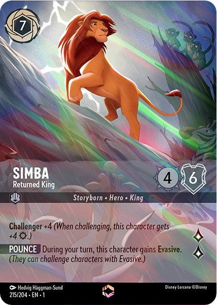 Simba - Returned King (Enchanted) (215/204) [The First Chapter] - The Mythic Store | 24h Order Processing