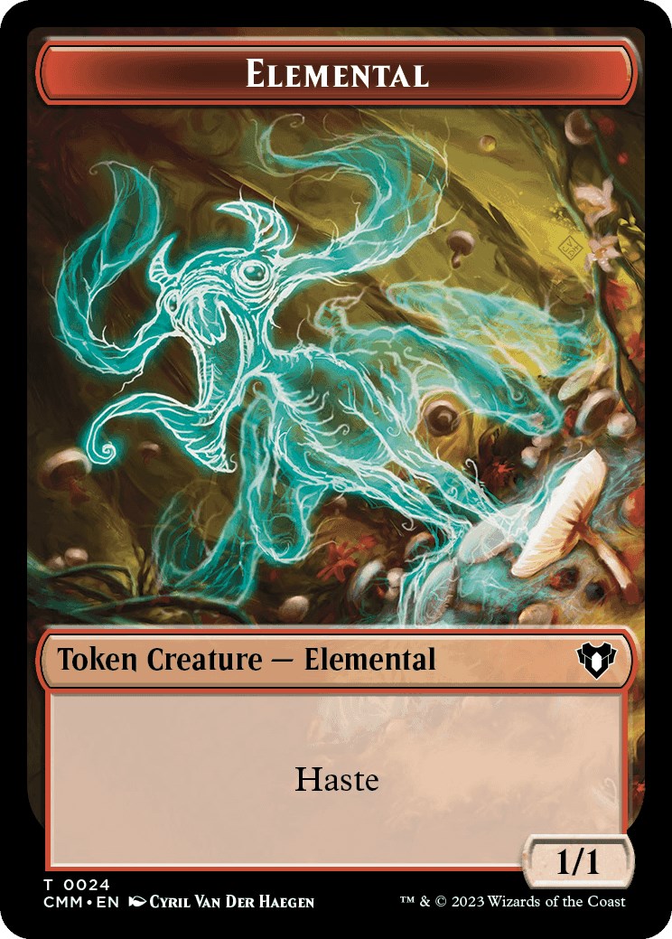 Elemental (0024) // Phyrexian Beast Double-Sided Token [Commander Masters Tokens] - The Mythic Store | 24h Order Processing