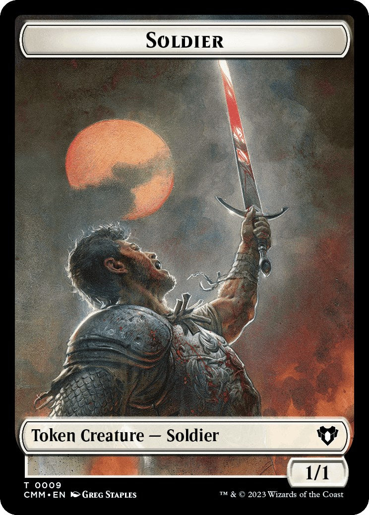 Soldier // Myr Double-Sided Token [Commander Masters Tokens] - The Mythic Store | 24h Order Processing