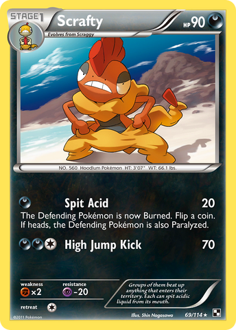 Scrafty (69/114) [Black & White: Base Set] - The Mythic Store | 24h Order Processing