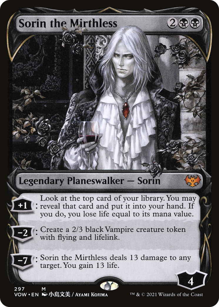 Sorin the Mirthless (Showcase Fang Frame) [Innistrad: Crimson Vow] - The Mythic Store | 24h Order Processing