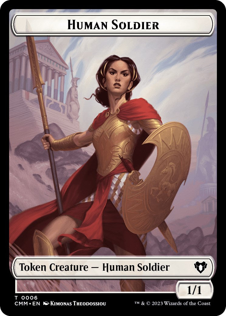 Human Soldier // Elemental (0037) Double-Sided Token [Commander Masters Tokens] - The Mythic Store | 24h Order Processing