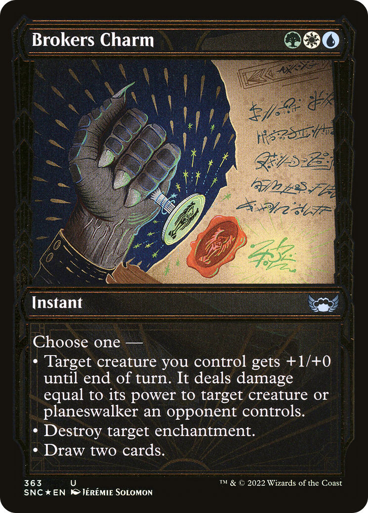 Brokers Charm (Showcase Golden Age Gilded Foil) [Streets of New Capenna] - The Mythic Store | 24h Order Processing