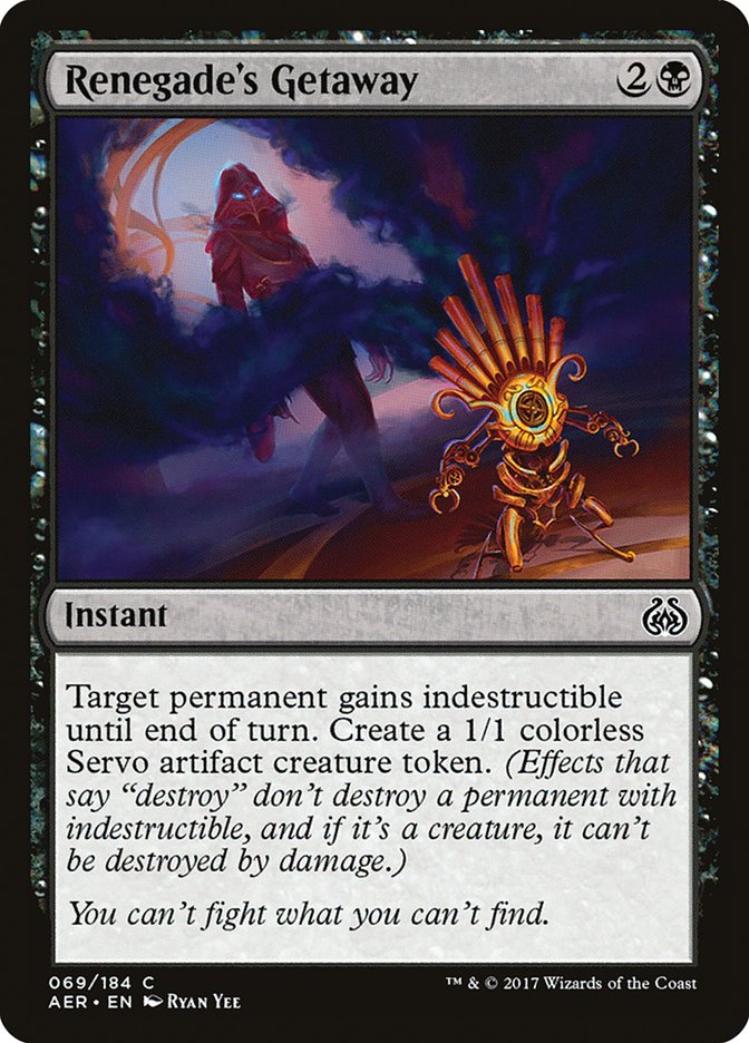 Renegade's Getaway [Aether Revolt] - The Mythic Store | 24h Order Processing