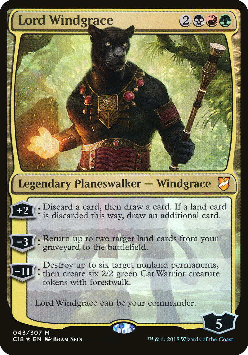 Lord Windgrace (Oversized) [Commander 2018 Oversized] - The Mythic Store | 24h Order Processing