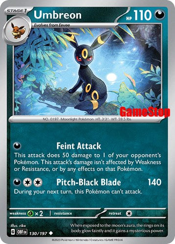 Umbreon (130/197) (GameStop Exclusive) [Scarlet & Violet: Black Star Promos] - The Mythic Store | 24h Order Processing