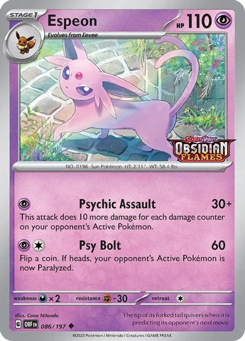 Espeon (086/197) (Best Buy Exclusive) [Scarlet & Violet: Black Star Promos] - The Mythic Store | 24h Order Processing