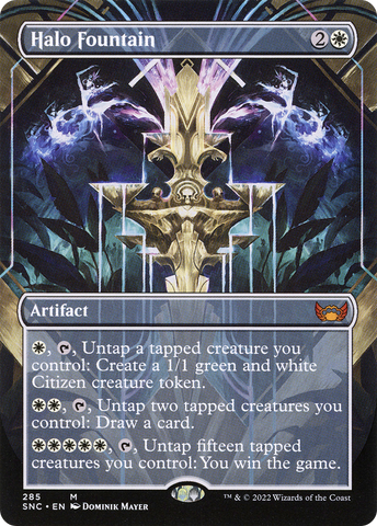 Halo Fountain (Borderless Alternate Art) [Streets of New Capenna] - The Mythic Store | 24h Order Processing