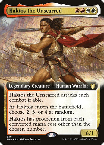 Haktos the Unscarred (Extended Art) [Theros Beyond Death] - The Mythic Store | 24h Order Processing