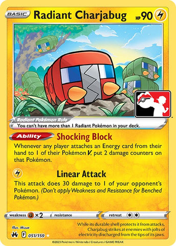 Radiant Charjabug (051/159) [Prize Pack Series Three] - The Mythic Store | 24h Order Processing