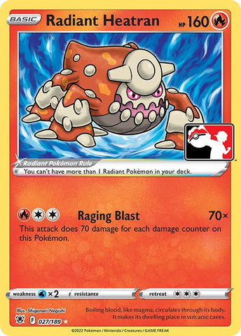 Radiant Heatran (027/189) [Prize Pack Series Three] - The Mythic Store | 24h Order Processing
