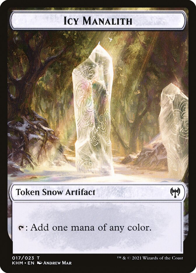 Dwarf Berserker // Icy Manalith Double-Sided Token [Kaldheim Tokens] - The Mythic Store | 24h Order Processing