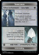 Sorcerer Role / Virtuous Role // Monster Role / Virtuous Role Double-Sided Token [Wilds of Eldraine Commander Tokens] - The Mythic Store | 24h Order Processing