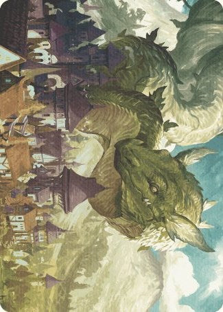 Beanstalk Wurm Art Card [Wilds of Eldraine Art Series] - The Mythic Store | 24h Order Processing