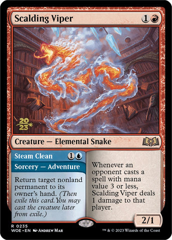 Scalding Viper [Wilds of Eldraine Prerelease Promos] - The Mythic Store | 24h Order Processing