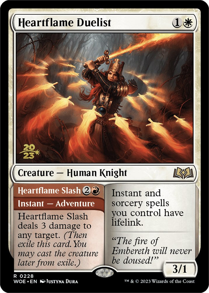 Heartflame Duelist // Heartflame Slash (Promo Pack) [Wilds of Eldraine Promos] - The Mythic Store | 24h Order Processing
