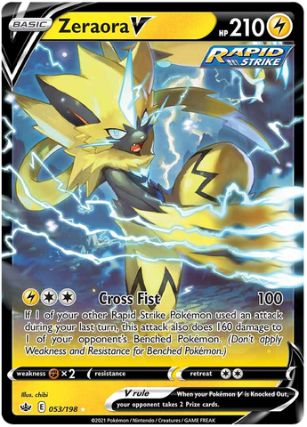 Zeraora V (053/198) [Sword & Shield: Chilling Reign] - The Mythic Store | 24h Order Processing