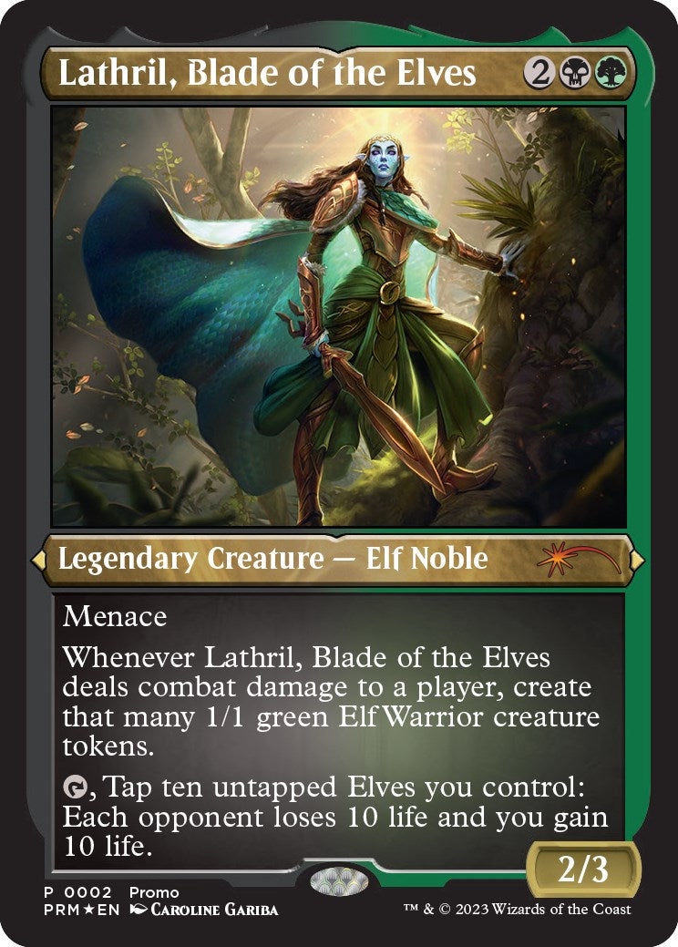 Lathril, Blade of the Elves (Foil Etched) [Media Promos] - The Mythic Store | 24h Order Processing