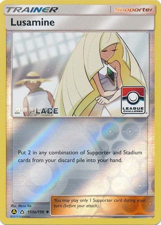 Lusamine (153a/156) (League Challenge Alt Art 2nd Place) [Sun & Moon: Ultra Prism] - The Mythic Store | 24h Order Processing