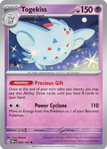 Togekiss (085/197) (Theme Deck Exclusive) [Scarlet & Violet: Obsidian Flames] - The Mythic Store | 24h Order Processing
