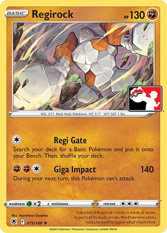 Regirock (075/189) [Prize Pack Series Three] - The Mythic Store | 24h Order Processing