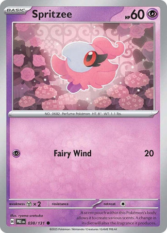 Spritzee (038/131) [Scarlet & Violet: Prismatic Evolutions] - The Mythic Store | 24h Order Processing