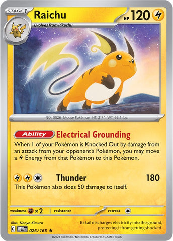 Raichu (026/165) [Scarlet & Violet 151] - The Mythic Store | 24h Order Processing