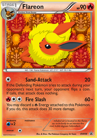Flareon (BW88) [Black & White: Black Star Promos] - The Mythic Store | 24h Order Processing