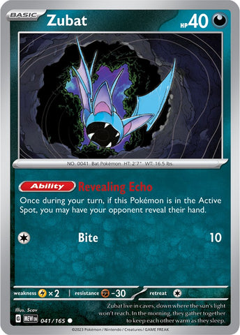 Zubat (041/165) [Scarlet & Violet 151] - The Mythic Store | 24h Order Processing