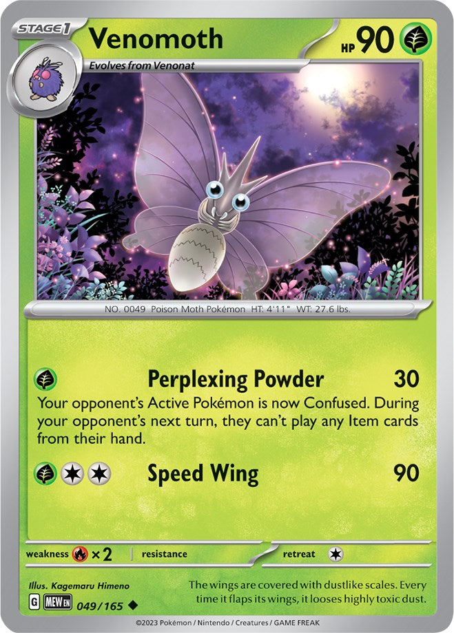 Venomoth (049/165) [Scarlet & Violet 151] - The Mythic Store | 24h Order Processing