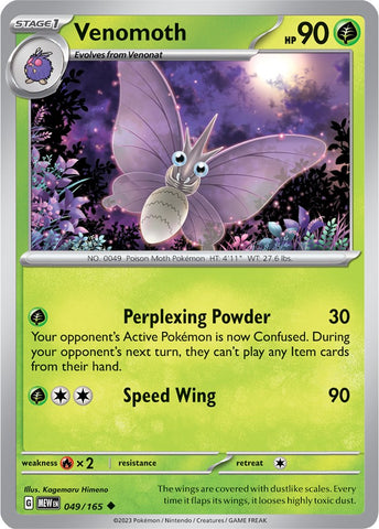 Venomoth (049/165) [Scarlet & Violet 151] - The Mythic Store | 24h Order Processing