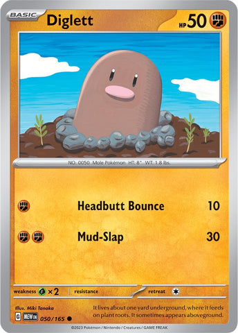 Diglett (050/165) [Scarlet & Violet 151] - The Mythic Store | 24h Order Processing