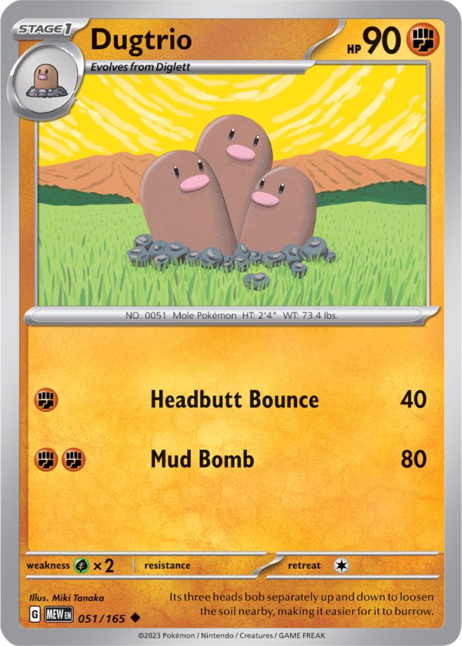 Dugtrio (051/165) [Scarlet & Violet 151] - The Mythic Store | 24h Order Processing