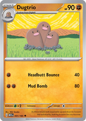 Dugtrio (051/165) [Scarlet & Violet 151] - The Mythic Store | 24h Order Processing