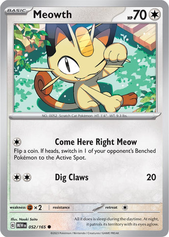Meowth (052/165) [Scarlet & Violet 151] - The Mythic Store | 24h Order Processing
