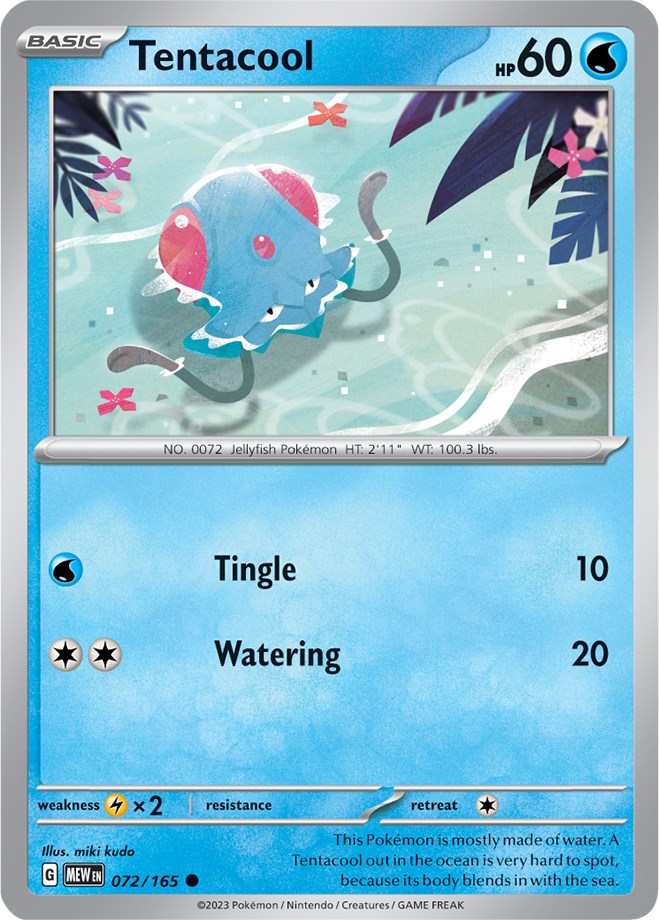 Tentacool (072/165) [Scarlet & Violet 151] - The Mythic Store | 24h Order Processing