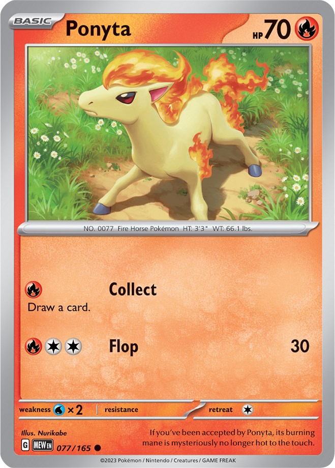 Ponyta (077/165) [Scarlet & Violet 151] - The Mythic Store | 24h Order Processing