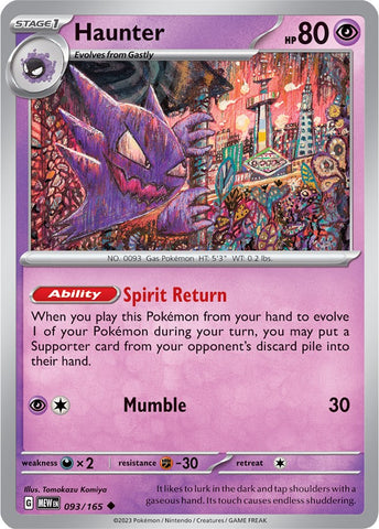 Haunter (093/165) [Scarlet & Violet 151] - The Mythic Store | 24h Order Processing