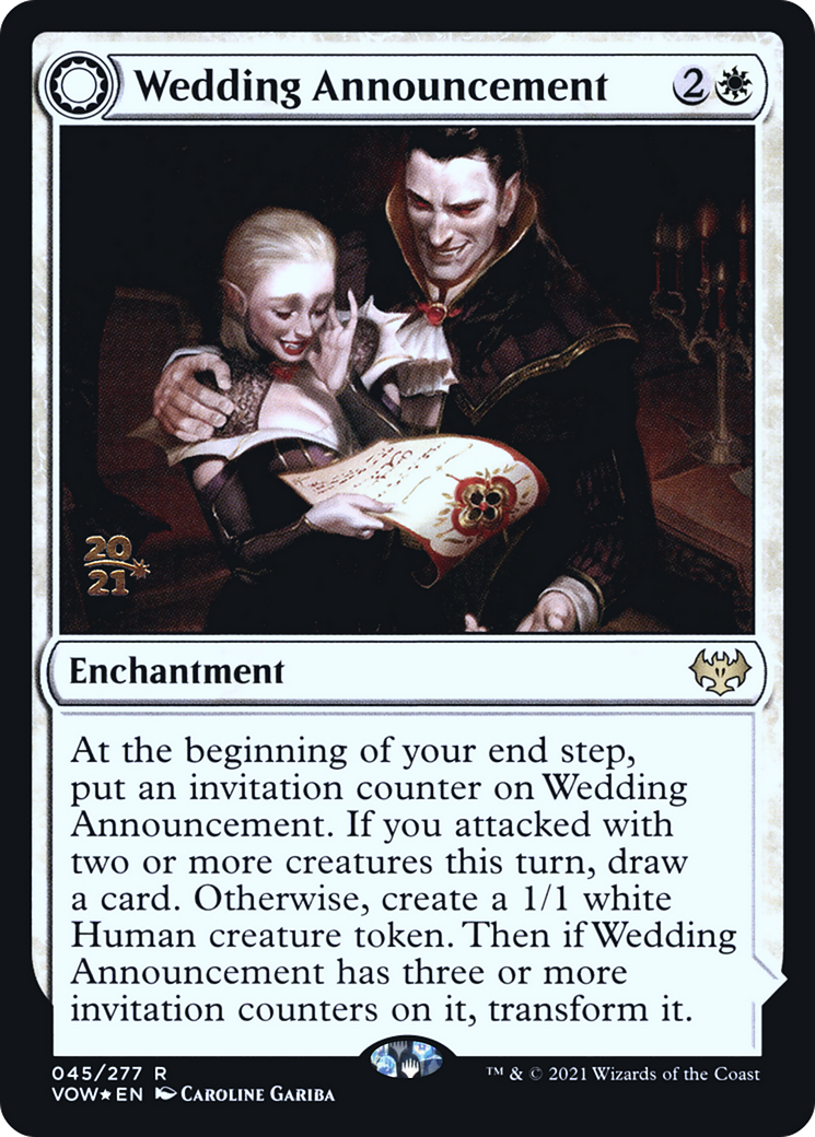 Wedding Announcement // Wedding Festivity [Innistrad: Crimson Vow Prerelease Promos] - The Mythic Store | 24h Order Processing