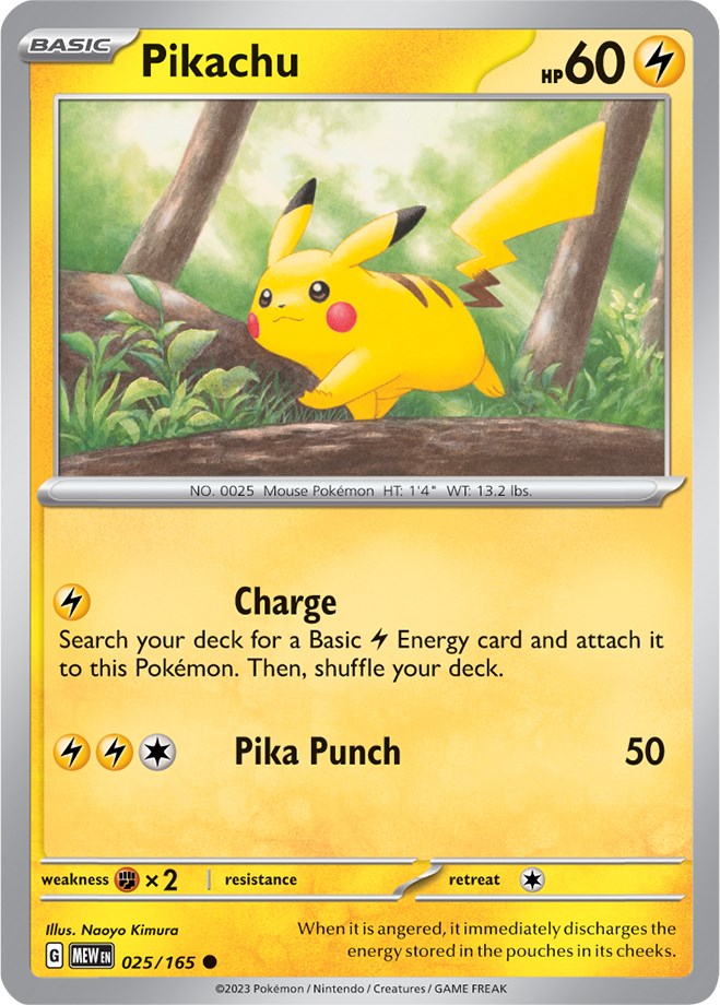 Pikachu (025/165) [Scarlet & Violet 151] - The Mythic Store | 24h Order Processing