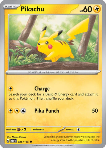 Pikachu (025/165) [Scarlet & Violet 151] - The Mythic Store | 24h Order Processing