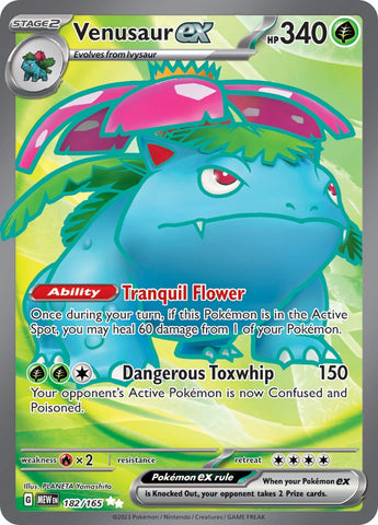 Venusaur ex (182/165) [Scarlet & Violet 151] - The Mythic Store | 24h Order Processing