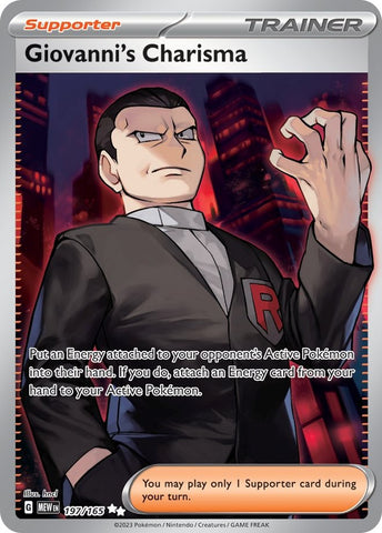 Giovanni's Charisma (197/165) [Scarlet & Violet 151] - The Mythic Store | 24h Order Processing