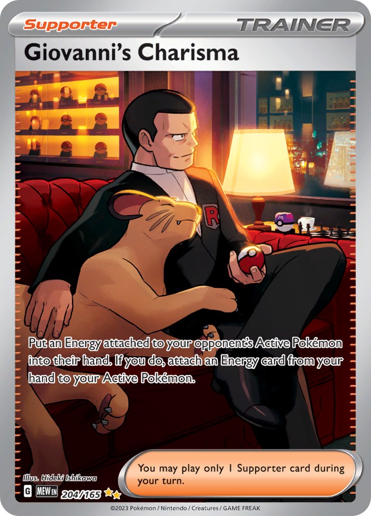 Giovanni's Charisma (204/165) [Scarlet & Violet 151] - The Mythic Store | 24h Order Processing