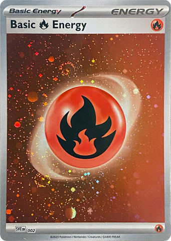 Basic Fire Energy (002) (Cosmos Holo) [Scarlet & Violet: Base Set] - The Mythic Store | 24h Order Processing