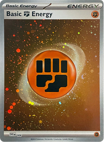 Basic Fighting Energy (006) (Cosmos Holo) [Scarlet & Violet: Base Set] - The Mythic Store | 24h Order Processing