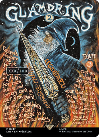 Glamdring (Borderless Poster) (Serialized) [The Lord of the Rings: Tales of Middle-Earth] - The Mythic Store | 24h Order Processing