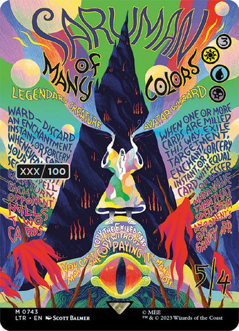 Saruman of Many Colors (Borderless Poster) (Serialized) [The Lord of the Rings: Tales of Middle-Earth] - The Mythic Store | 24h Order Processing