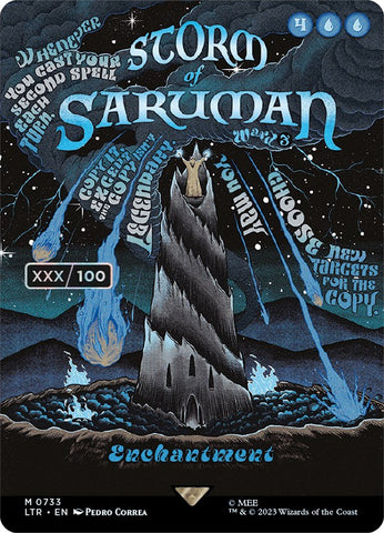 Storm of Saruman (Borderless Poster) (Serialized) [The Lord of the Rings: Tales of Middle-Earth] - The Mythic Store | 24h Order Processing