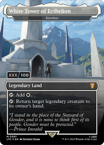 White Tower of Ecthelion - Karakas (Serialized) [The Lord of the Rings: Tales of Middle-Earth Commander] - The Mythic Store | 24h Order Processing